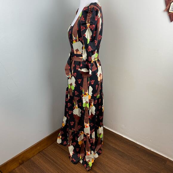 Hutch Let's Go Colorful Boho Square Neck Maxi Dress Size 4 $179 - Picture 10 of 13